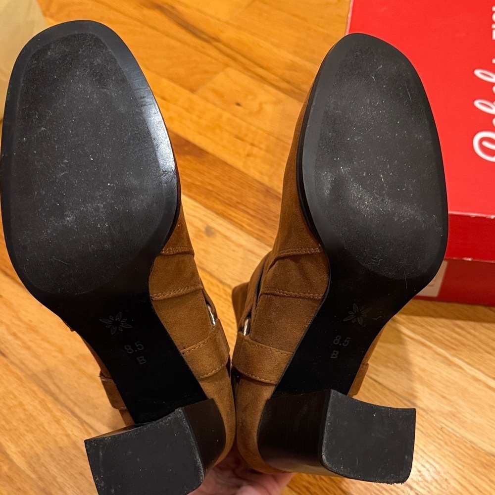 BCBG Brown Ankle Booties - Picture 2 of 5